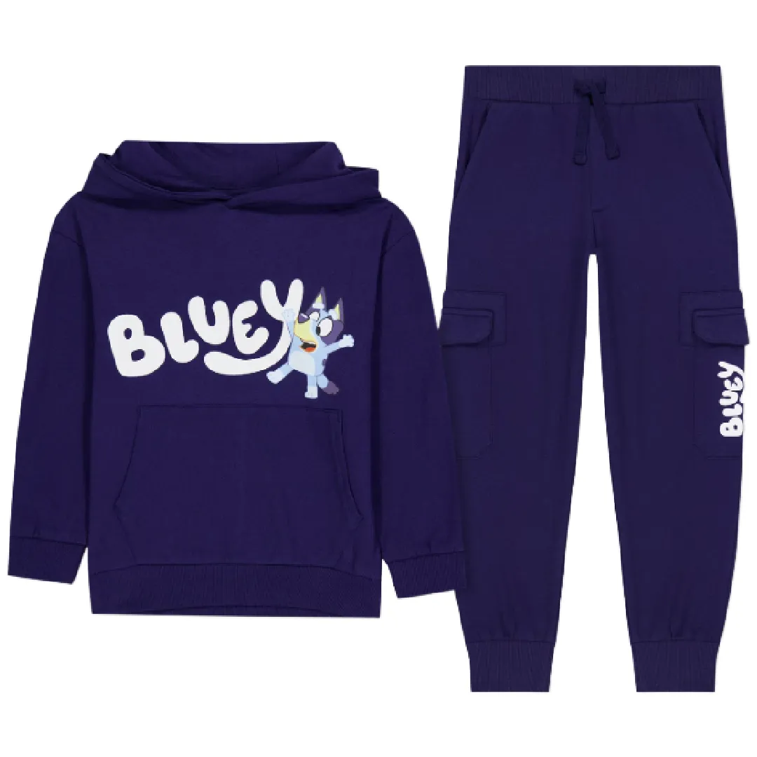 BLUEY Navy Hoodie & Jogging Pants Set