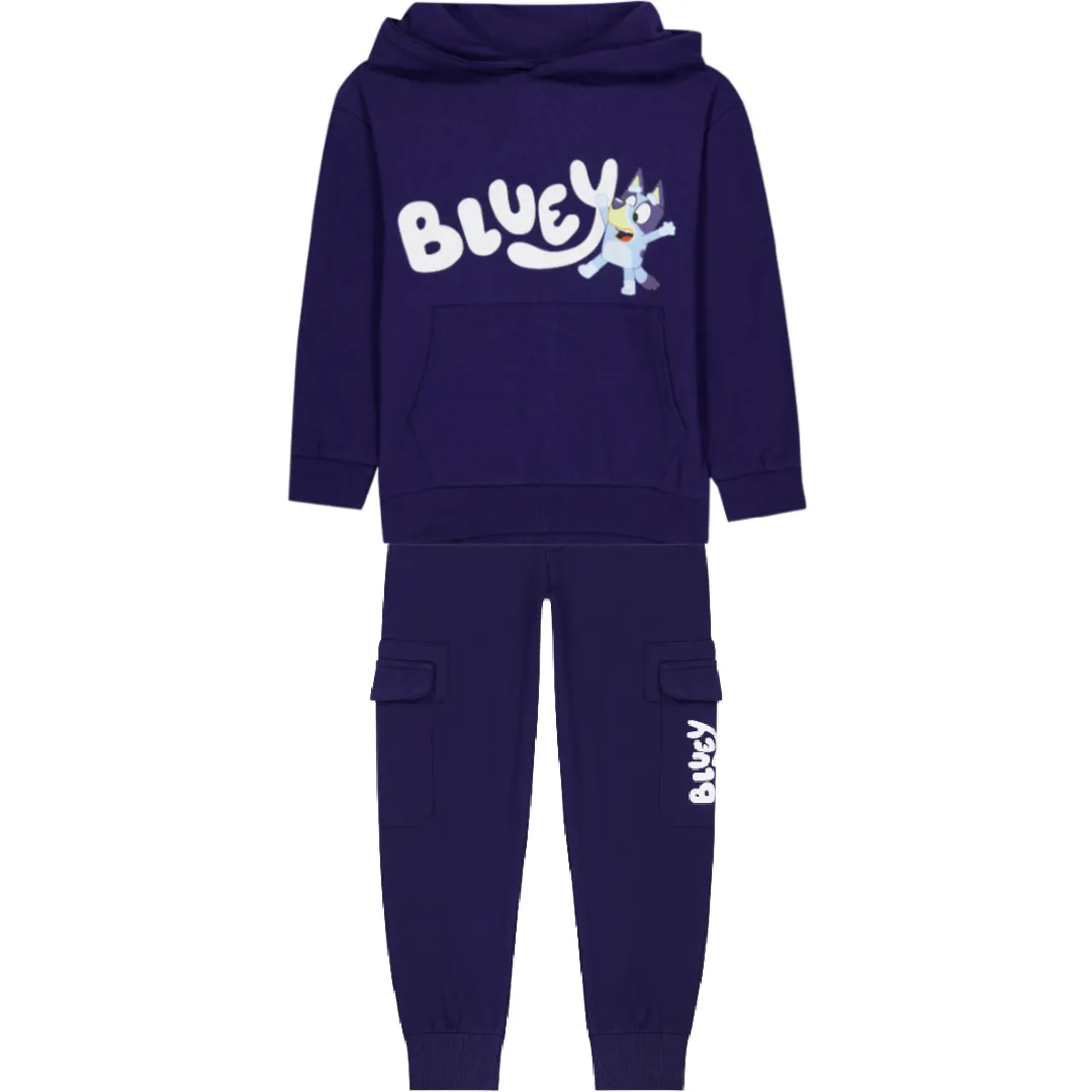BLUEY Navy Hoodie & Jogging Pants Set