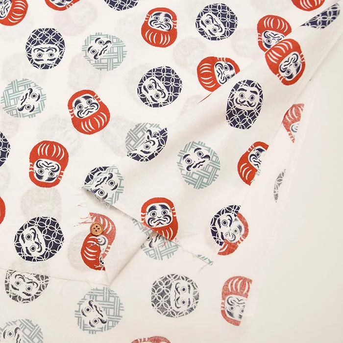 Cotton Scare Printed Fabric - Daruma