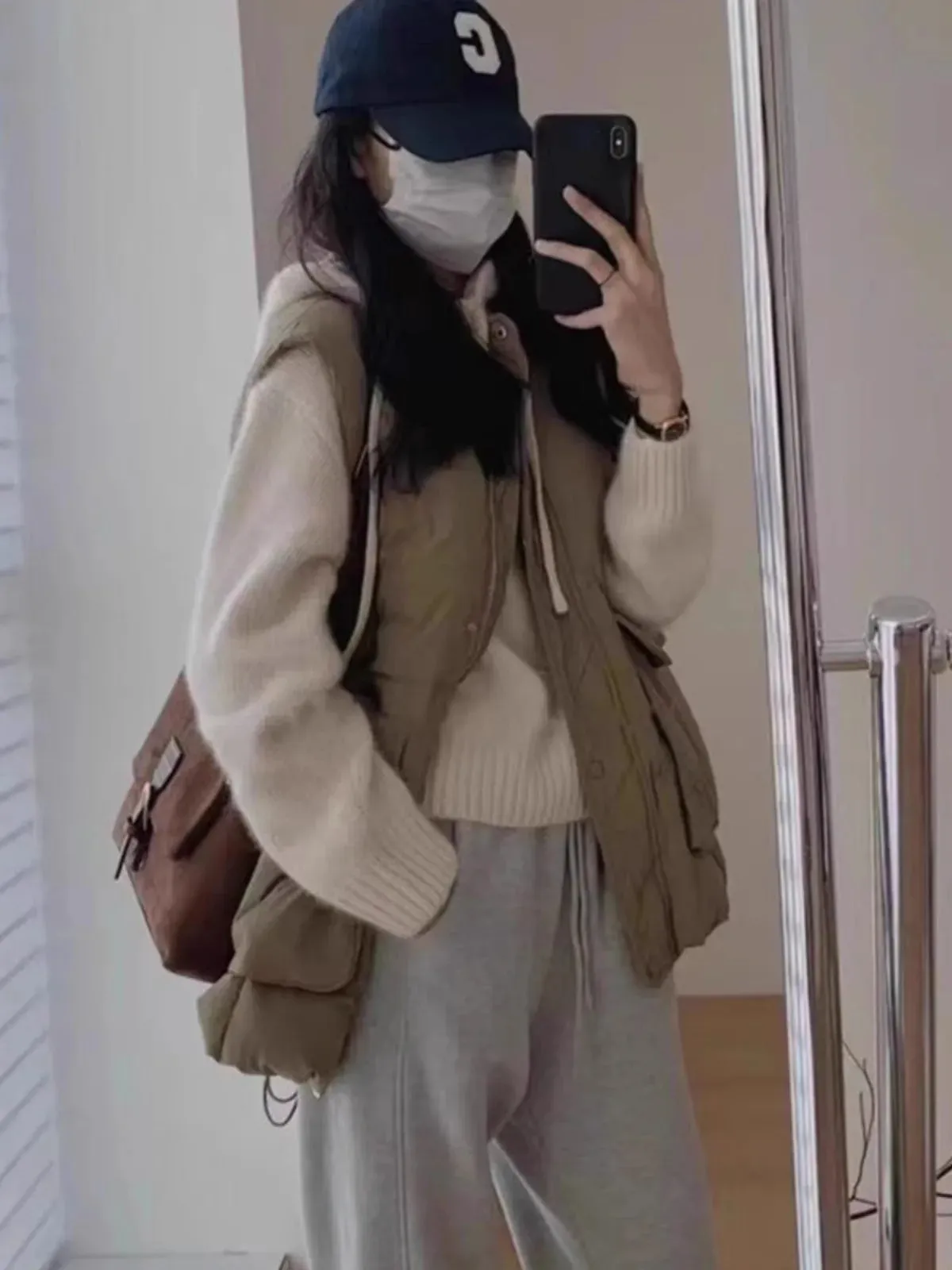 Flytonn-Fashion all loose short hooded cashmere knitwear women's autumn and winter thick woolen hoodie pure woolen sweater hoodie