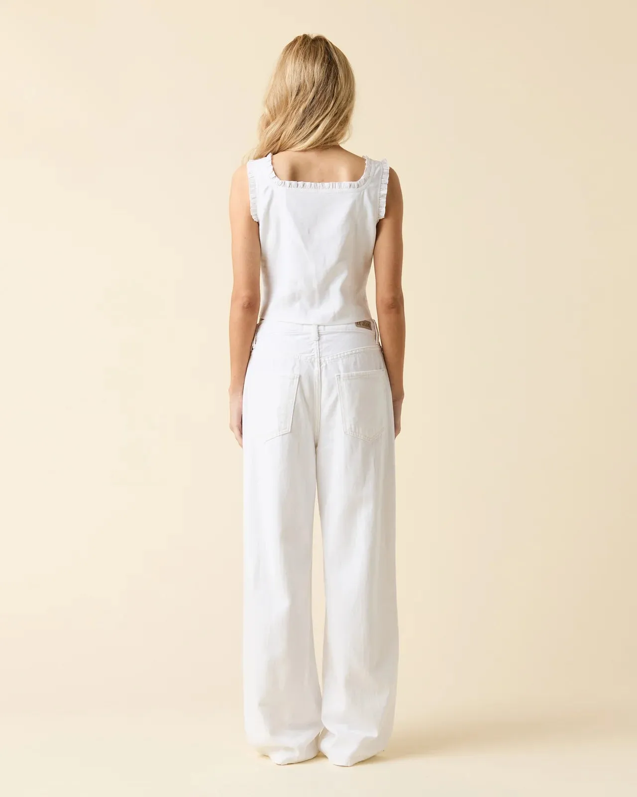 Luna Drawstring Relaxed White