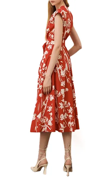 Marella Red Floral Taxi Dress