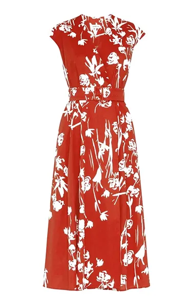 Marella Red Floral Taxi Dress