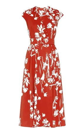 Marella Red Floral Taxi Dress
