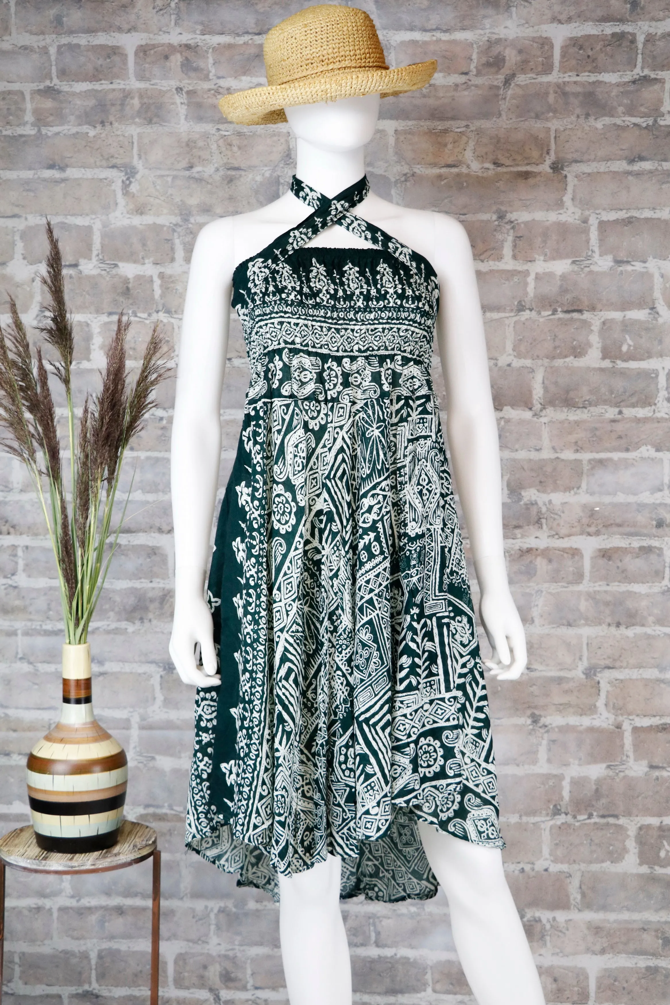 Maxi Dress Hippie Long Skirt Women Bohemian Boho Flared Skirt Summer Dresses Bow Tie Tribal Classic