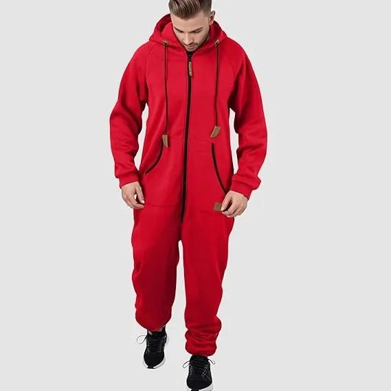 Men’s Autumn Winter Cosy Jumpsuit Jogger S35678921