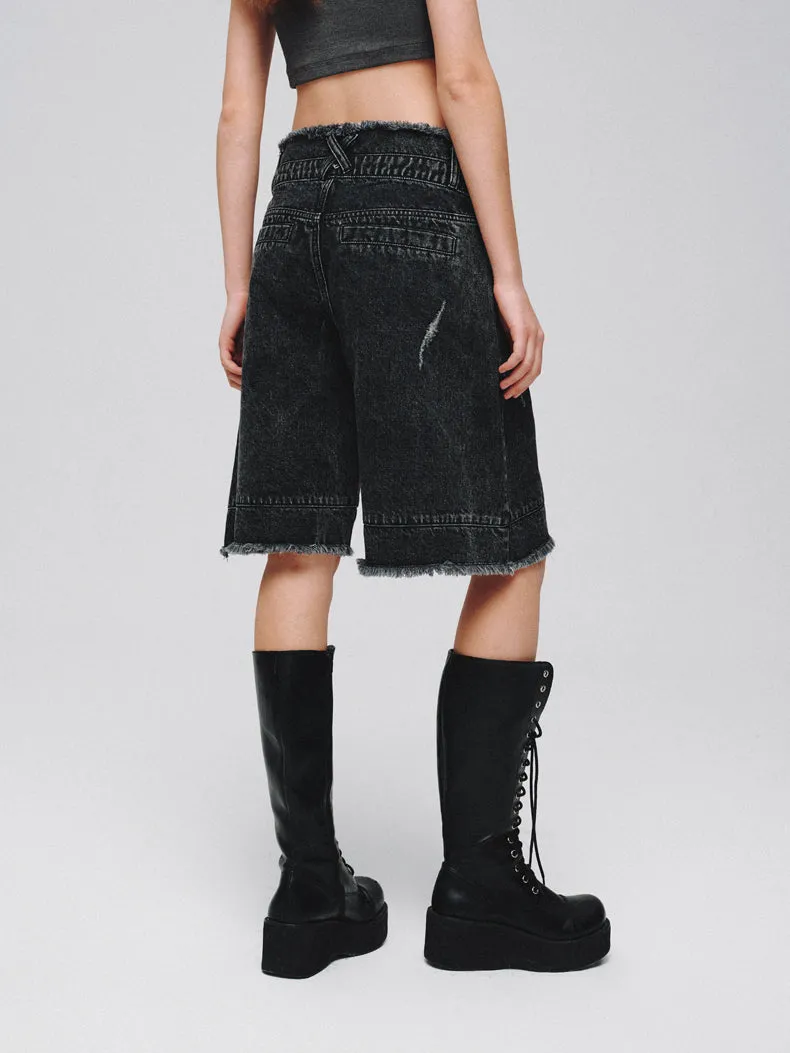 Mid-rise Wide-leg Casual Versatile Jeans LAP0045