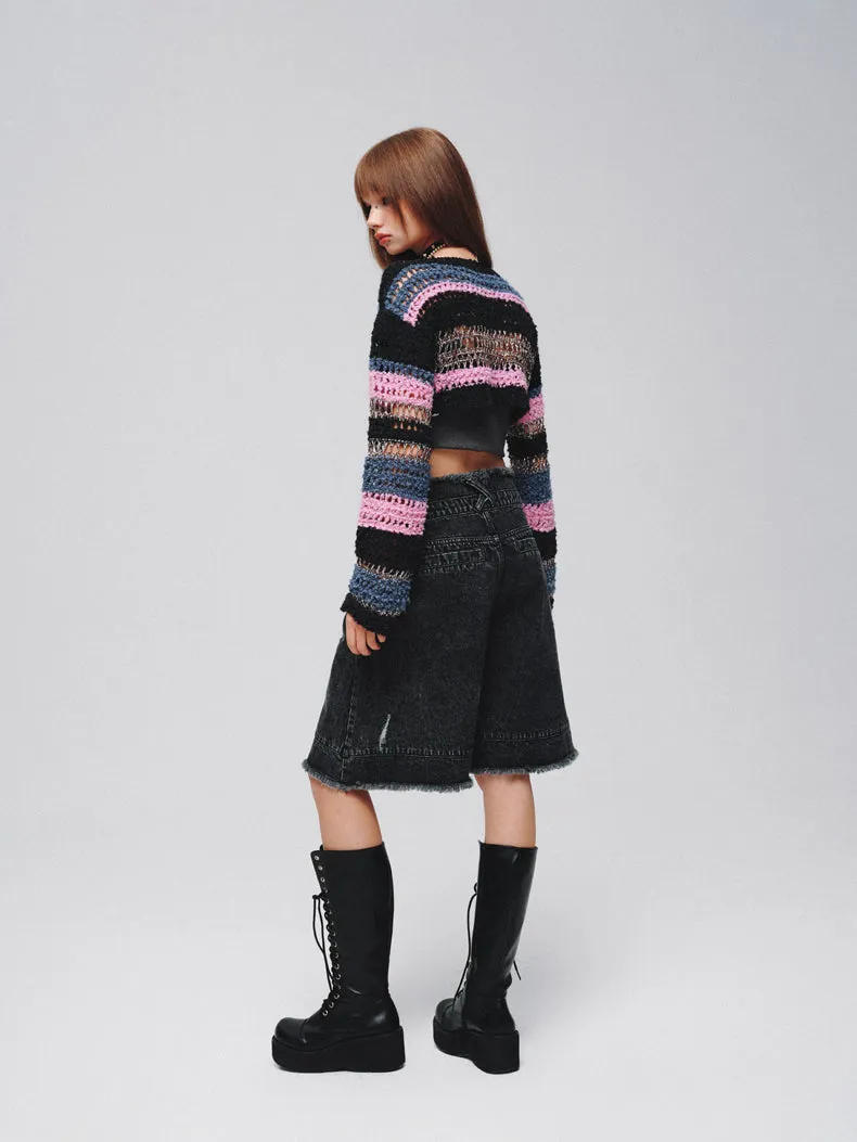 Mid-rise Wide-leg Casual Versatile Jeans LAP0045