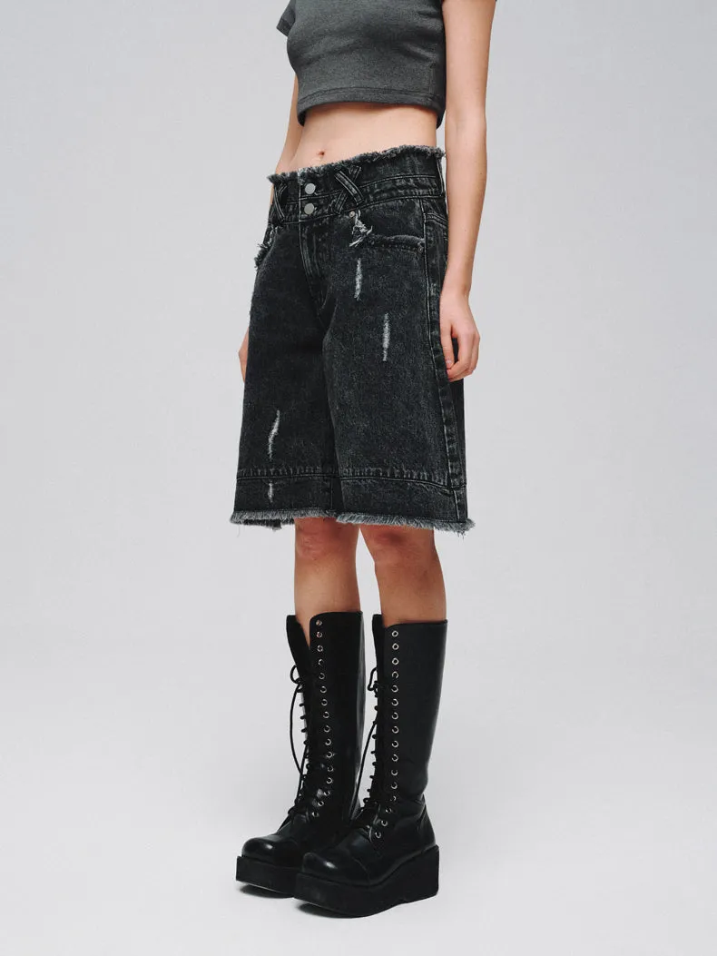 Mid-rise Wide-leg Casual Versatile Jeans LAP0045