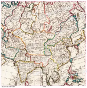 PV61 Vintage map 5 vinyl sheet