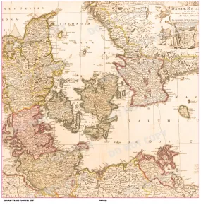 PV62 Vintage map 6 vinyl sheet