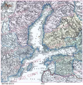 PV63 Vintage map 7 vinyl sheet