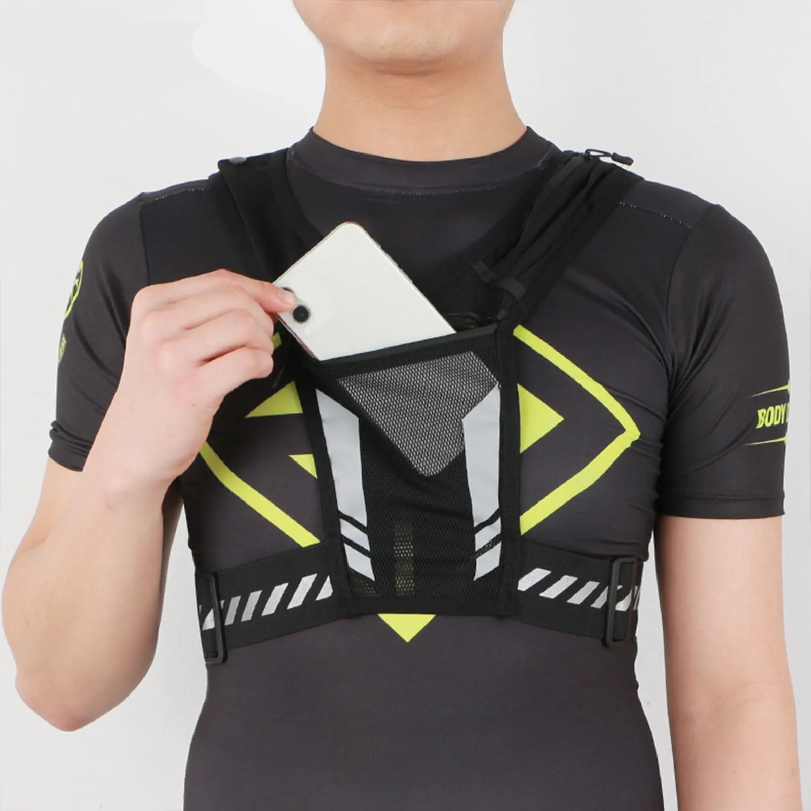 Reflective Elastic Vest for Running and Cycling