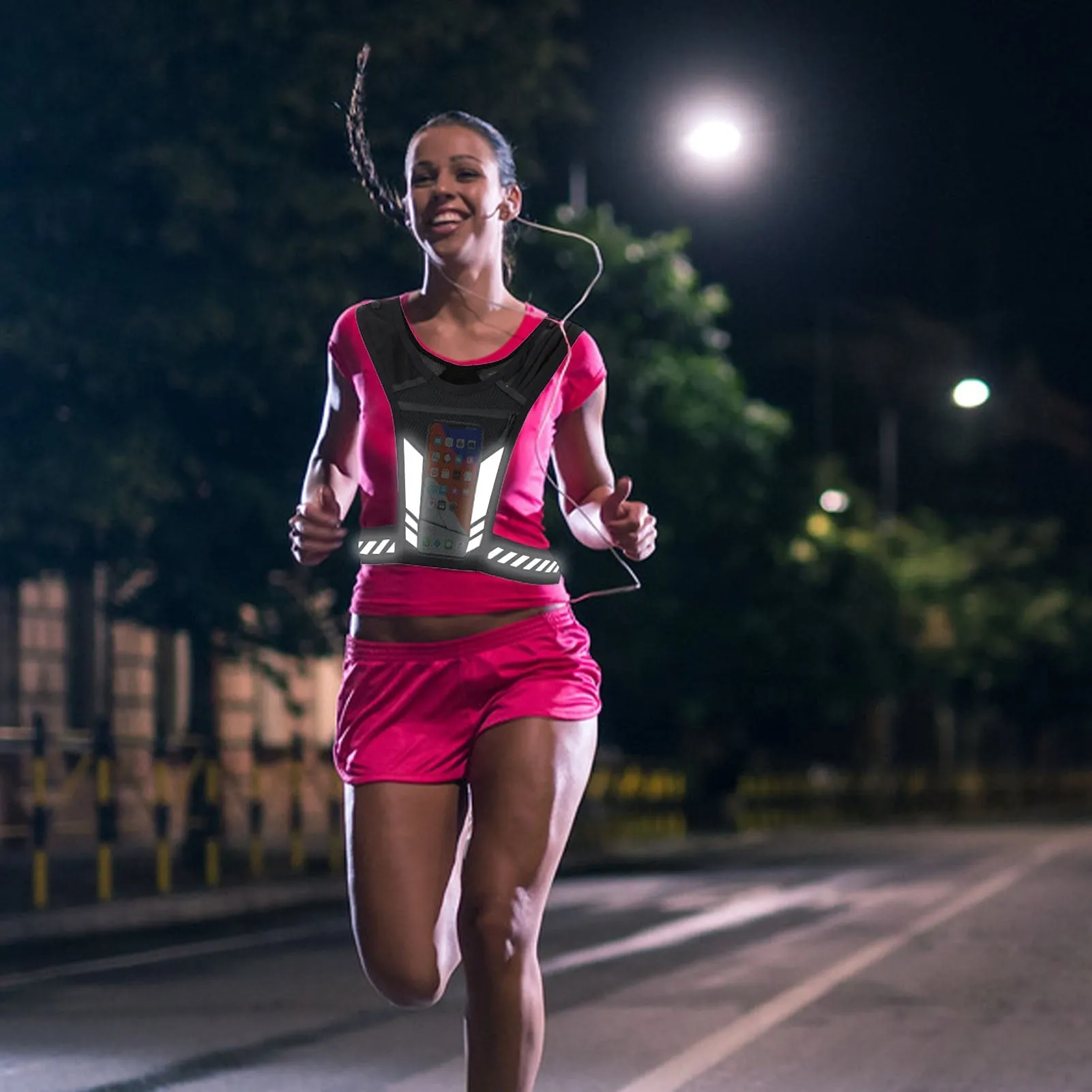 Reflective Elastic Vest for Running and Cycling