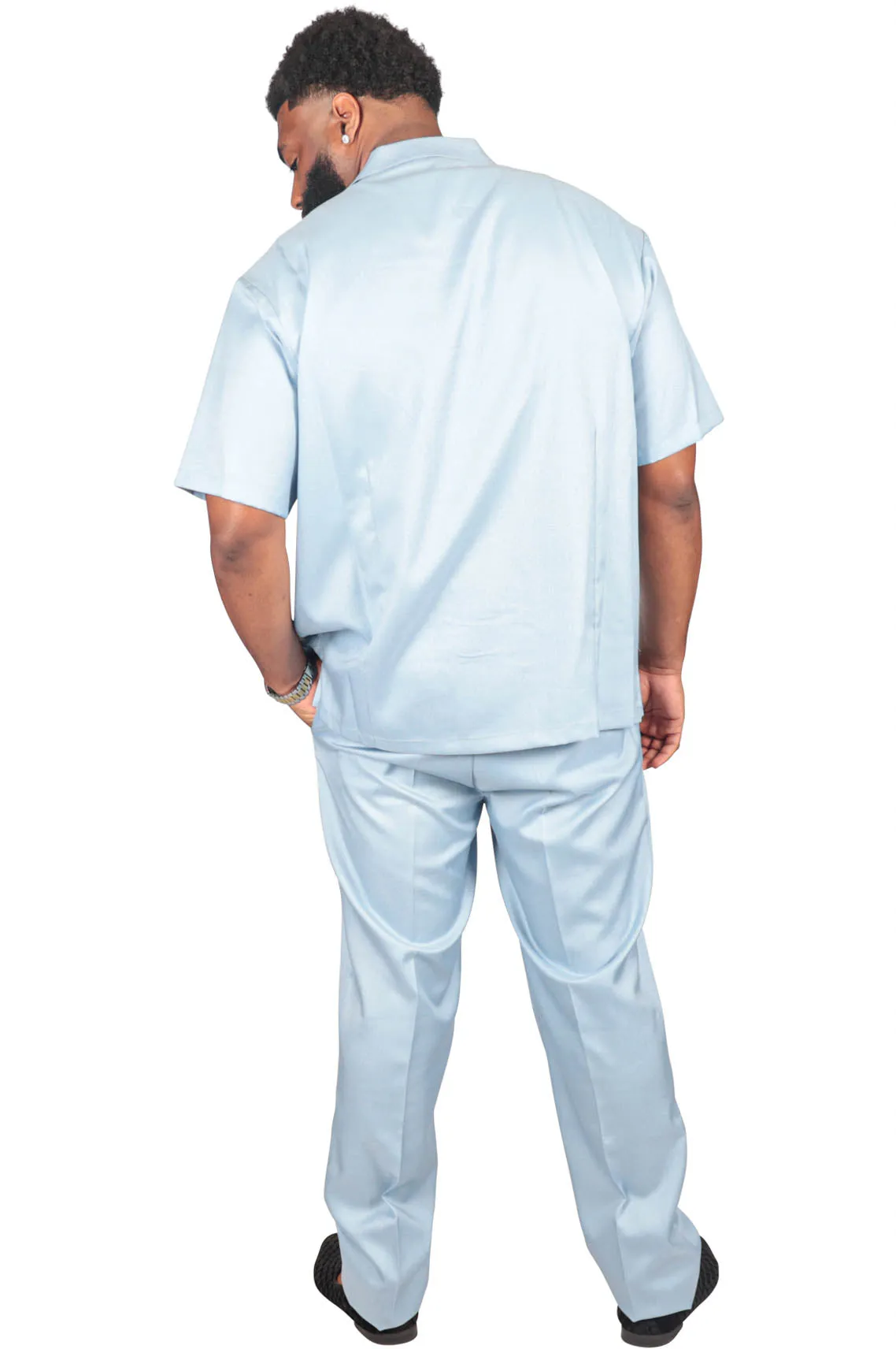 Solid Man 2 Piece Set, Light Blue