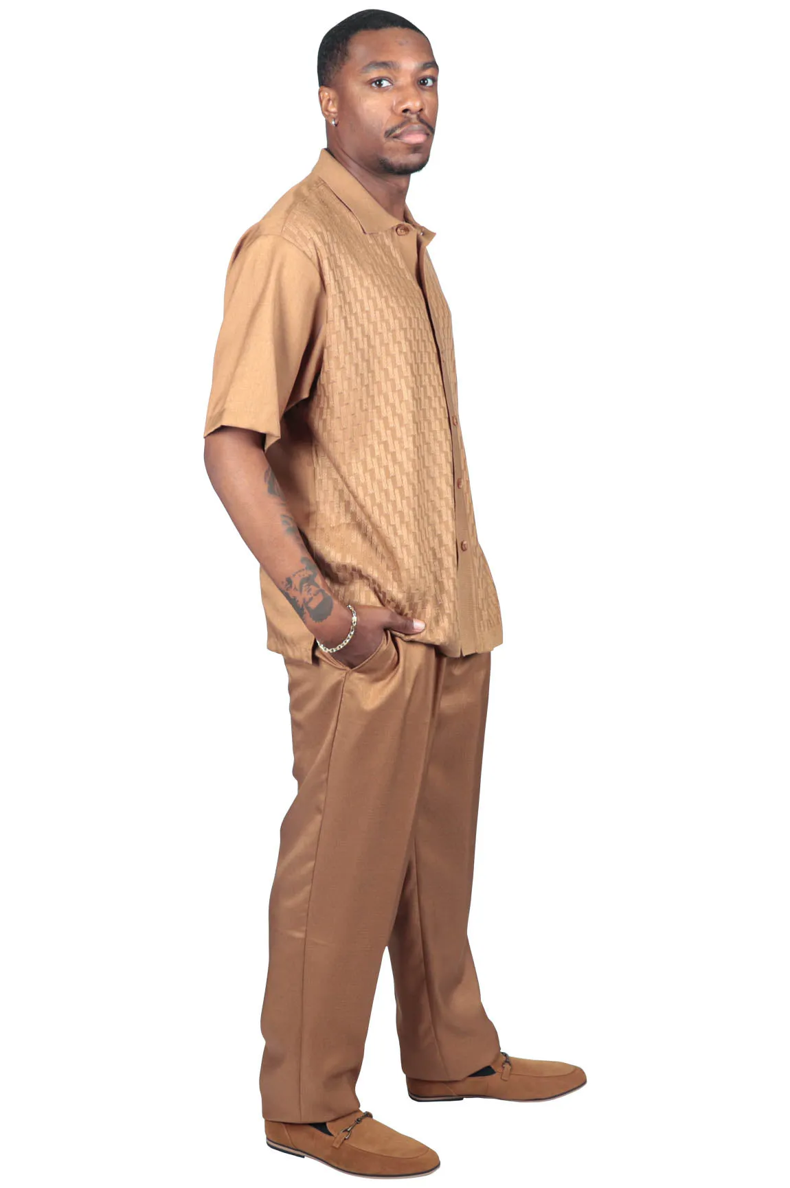 Solid Man 2 Piece Set, Tan