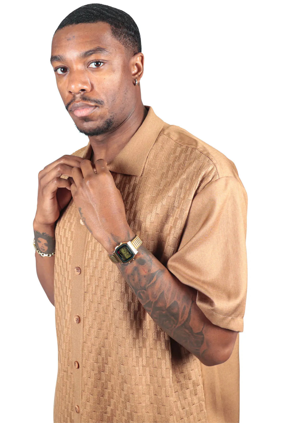Solid Man 2 Piece Set, Tan