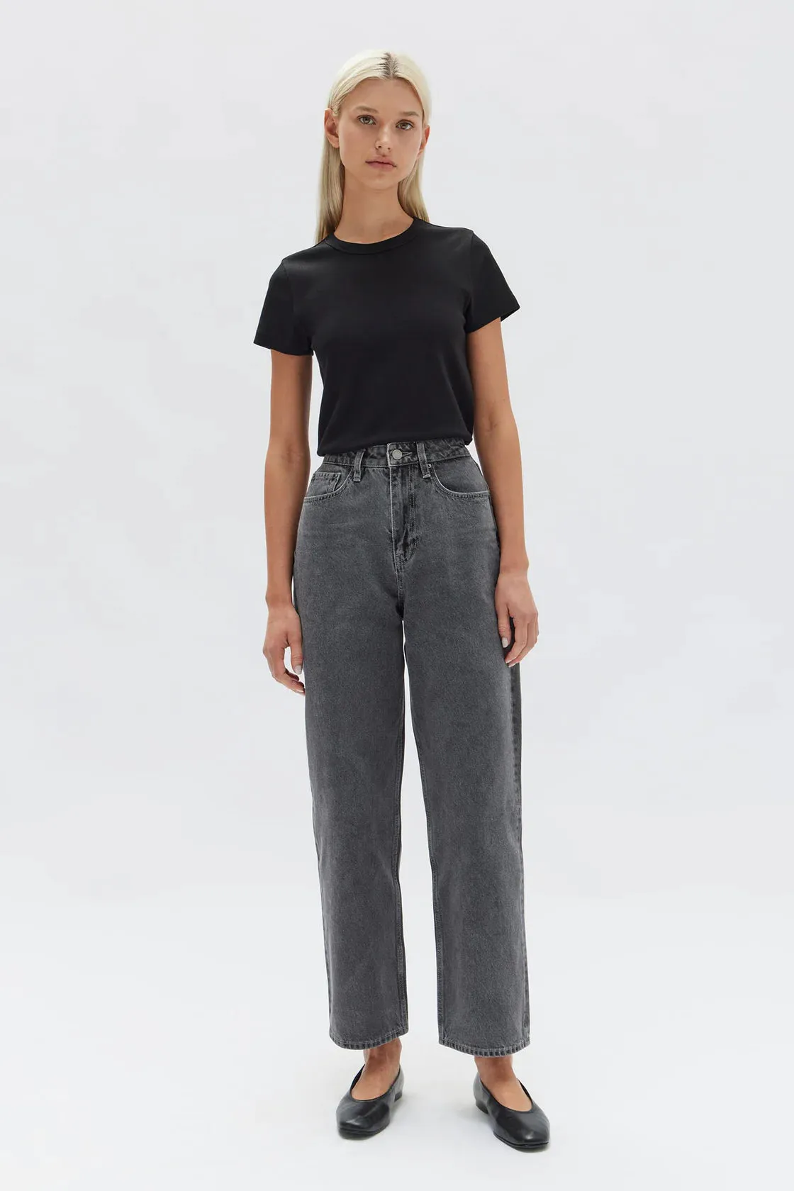 VINTAGE STRAIGHT JEAN | CHARCOAL